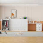 Queen Size Murphy Bed met USB-poort, lade, kledingkast en bureau