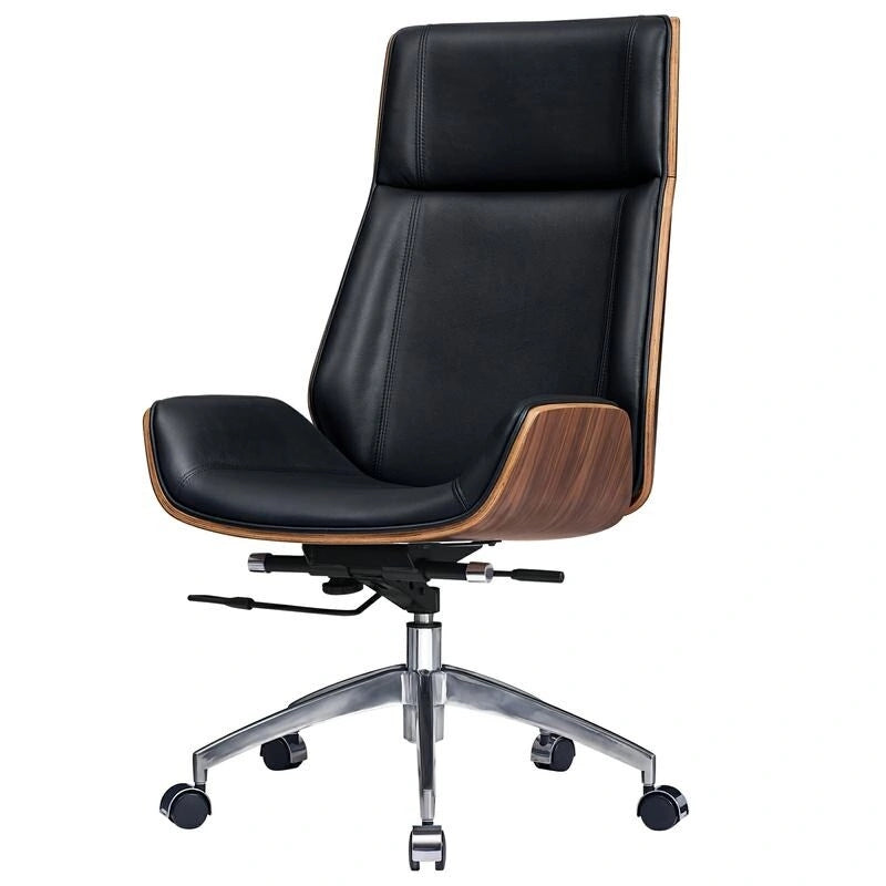 Ergonomische bureaustoel met hoofdsteun