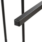 King Size Metalen Platform Bed met LED-Verlichting, Houten Hoofdbord en Twee Laden