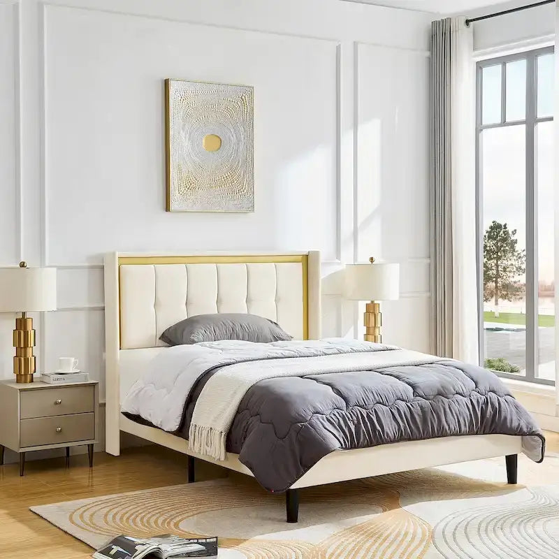 Tweepersoonsbedframe met hoog draagvermogen