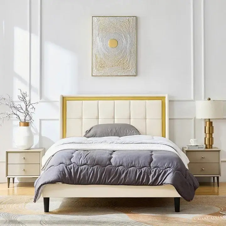 Tweepersoonsbedframe met hoog draagvermogen