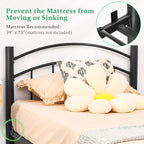 Metalen bedframe – eenpersoons / tweepersoons / queensize