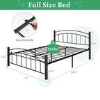 Metalen bedframe – eenpersoons / tweepersoons / queensize
