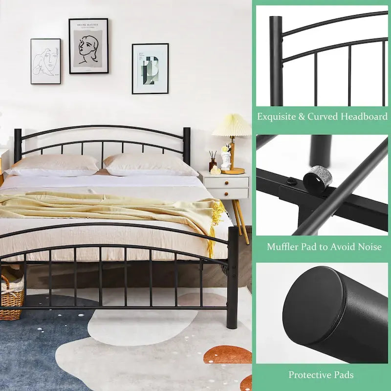 Metalen bedframe – eenpersoons / tweepersoons / queensize