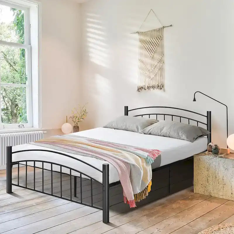 Metalen bedframe – eenpersoons / tweepersoons / queensize