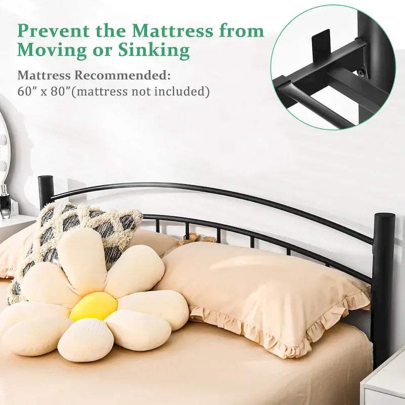 Metalen bedframe – eenpersoons / tweepersoons / queensize