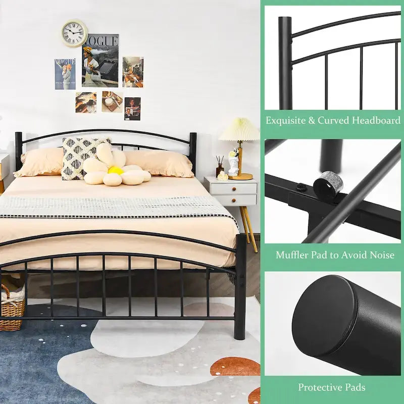 Metalen bedframe – eenpersoons / tweepersoons / queensize