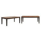 Massief houten uitschuifbare eettafel (162,5-208 cm)