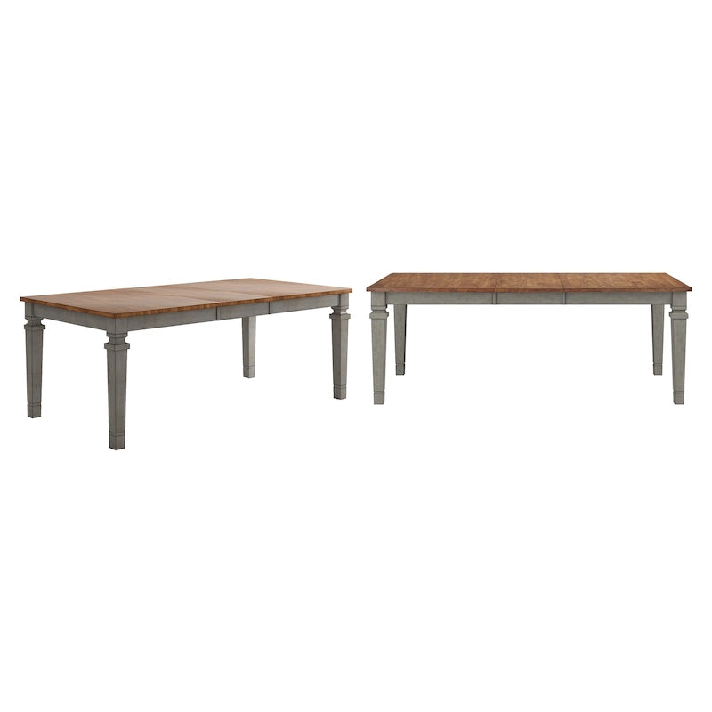 Massief houten uitschuifbare eettafel (162,5-208 cm)