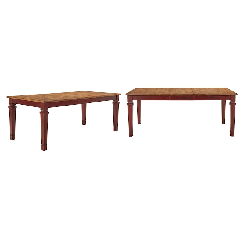 Massief houten uitschuifbare eettafel (162,5-208 cm)