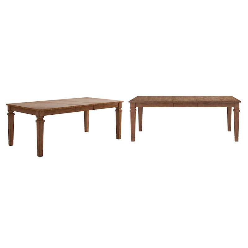 Massief houten uitschuifbare eettafel (162,5-208 cm)