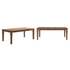 Massief houten uitschuifbare eettafel (162,5-208 cm)