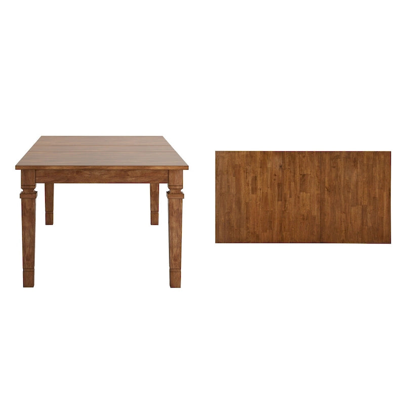 Massief houten uitschuifbare eettafel (162,5-208 cm)