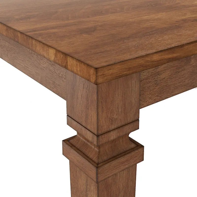 Massief houten uitschuifbare eettafel (162,5-208 cm)