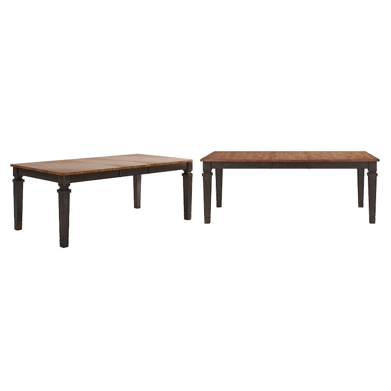 Massief houten uitschuifbare eettafel (162,5-208 cm)