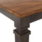 Massief houten uitschuifbare eettafel (162,5-208 cm)