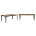 Massief houten uitschuifbare eettafel (162,5-208 cm)