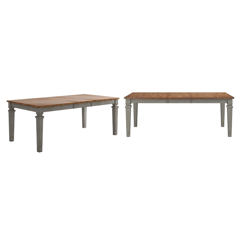 Massief houten uitschuifbare eettafel (162,5-208 cm)