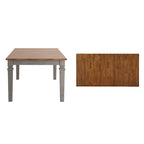 Massief houten uitschuifbare eettafel (162,5-208 cm)