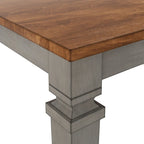 Massief houten uitschuifbare eettafel (162,5-208 cm)