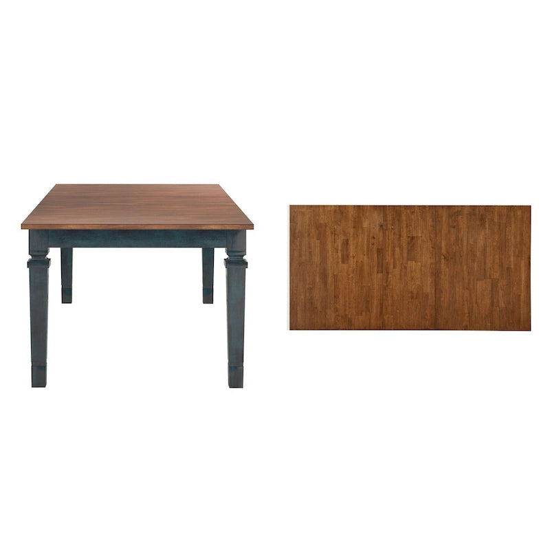 Massief houten uitschuifbare eettafel (162,5-208 cm)