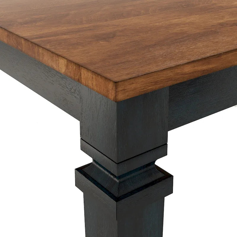 Massief houten uitschuifbare eettafel (162,5-208 cm)