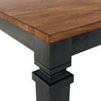Massief houten uitschuifbare eettafel (162,5-208 cm)