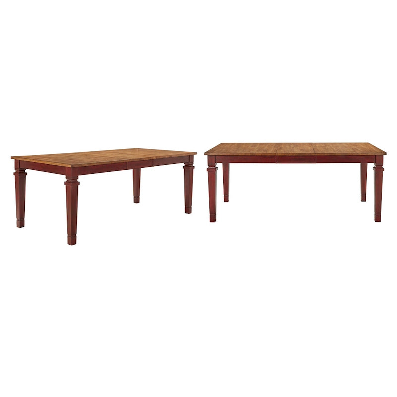 Massief houten uitschuifbare eettafel (162,5-208 cm)