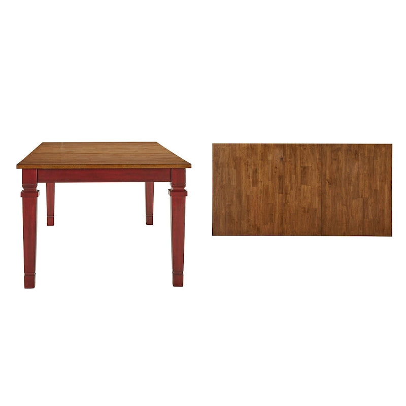 Massief houten uitschuifbare eettafel (162,5-208 cm)