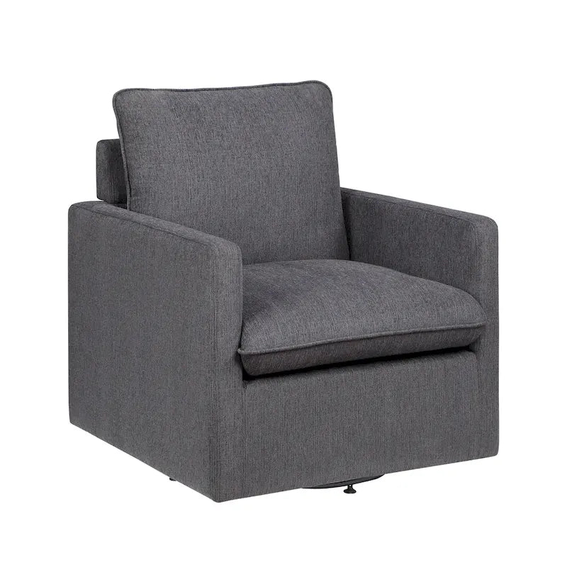Overgangs Linnen Draaibare Fauteuil met Kussenrug