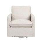 Overgangs Linnen Draaibare Fauteuil met Kussenrug