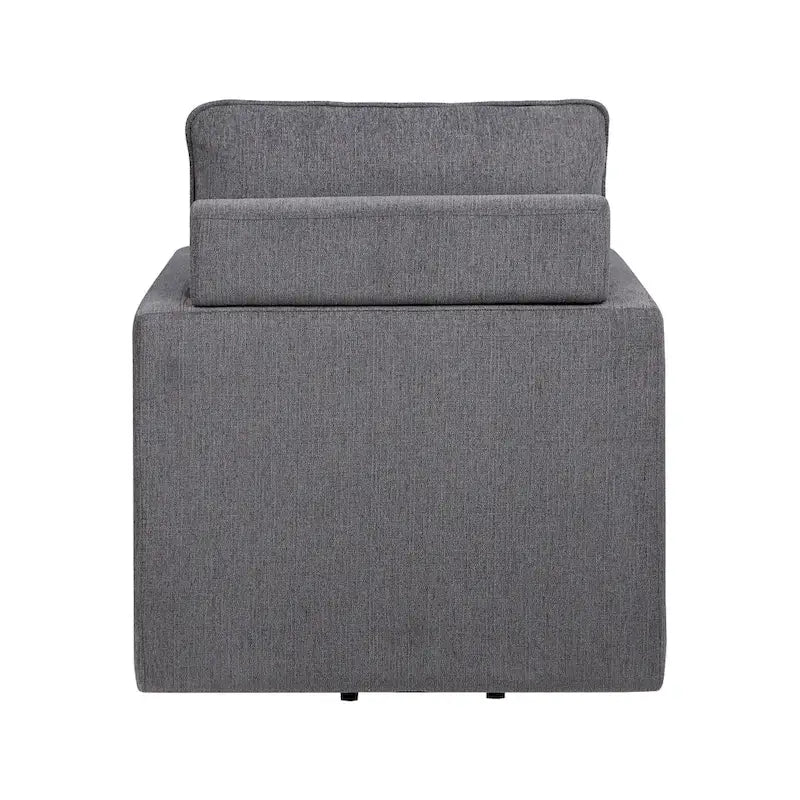 Overgangs Linnen Draaibare Fauteuil met Kussenrug