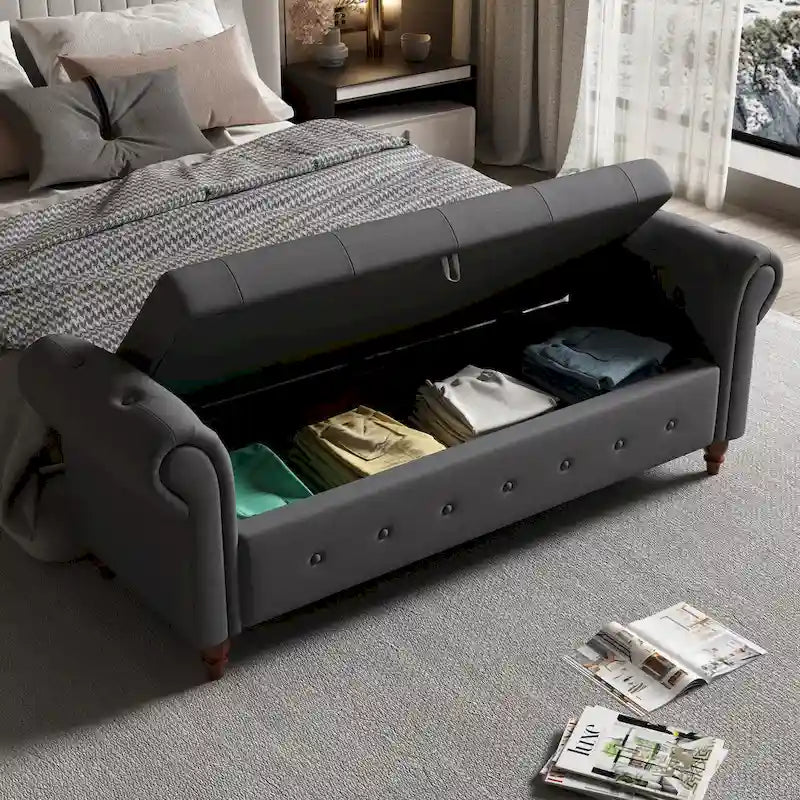 Opbergbank (poef) van 63 inch