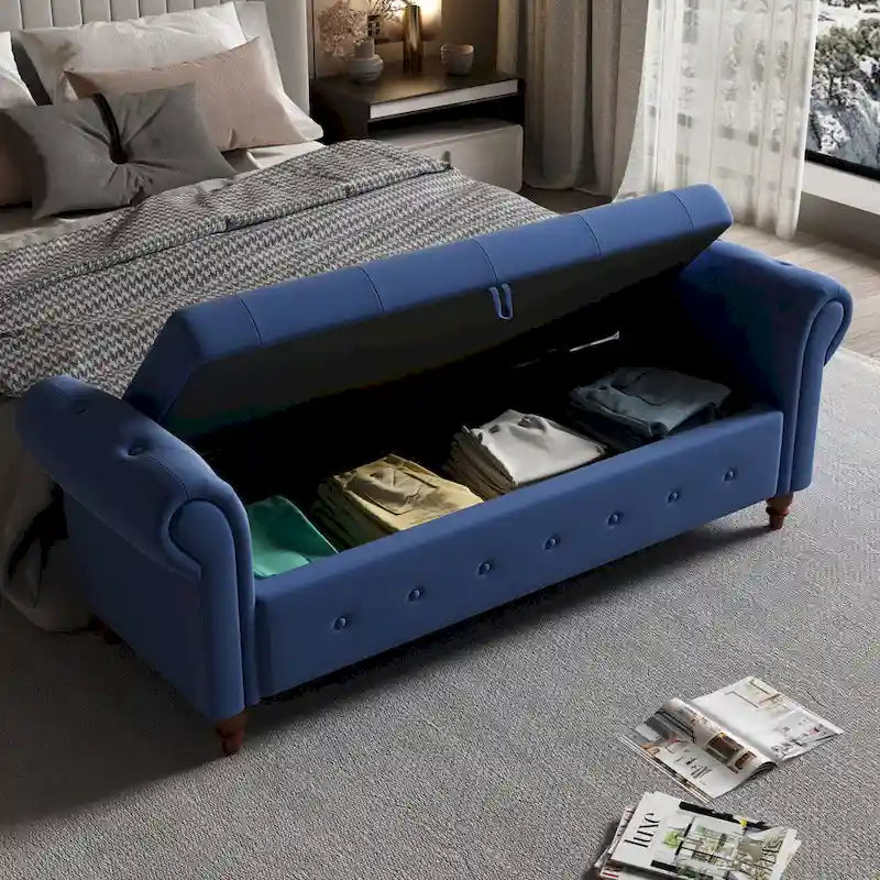 Opbergbank (poef) van 63 inch