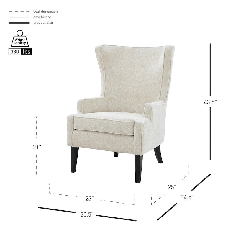 Kuipfauteuil met stoffen bekleding