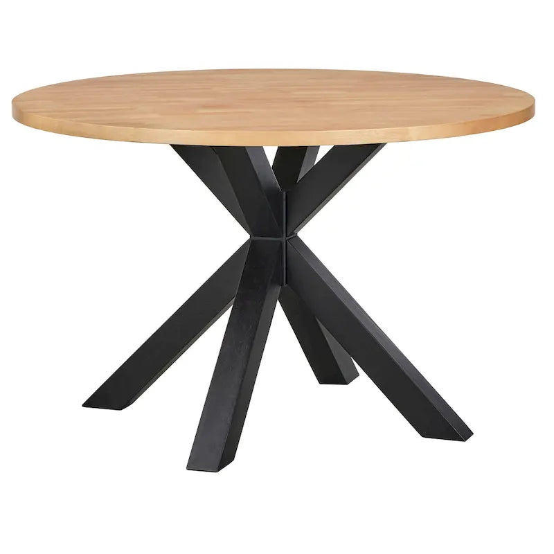 Eettafel met kruispootvoet