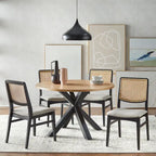 Eettafel met kruispootvoet