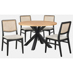 Eettafel met kruispootvoet