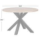 Eettafel met kruispootvoet