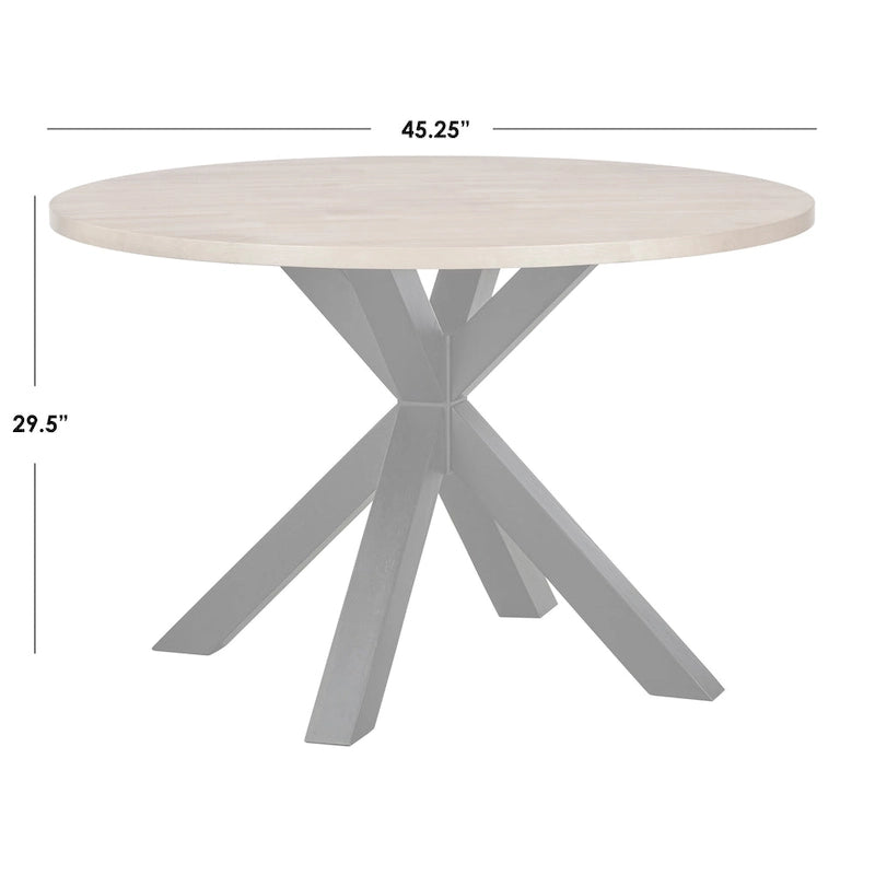Eettafel met kruispootvoet