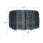 Witte Shaggy Faux Fur Poef