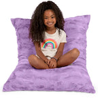 Giant Faux Fur Floor Pillow Bean Bag, 107 cm
