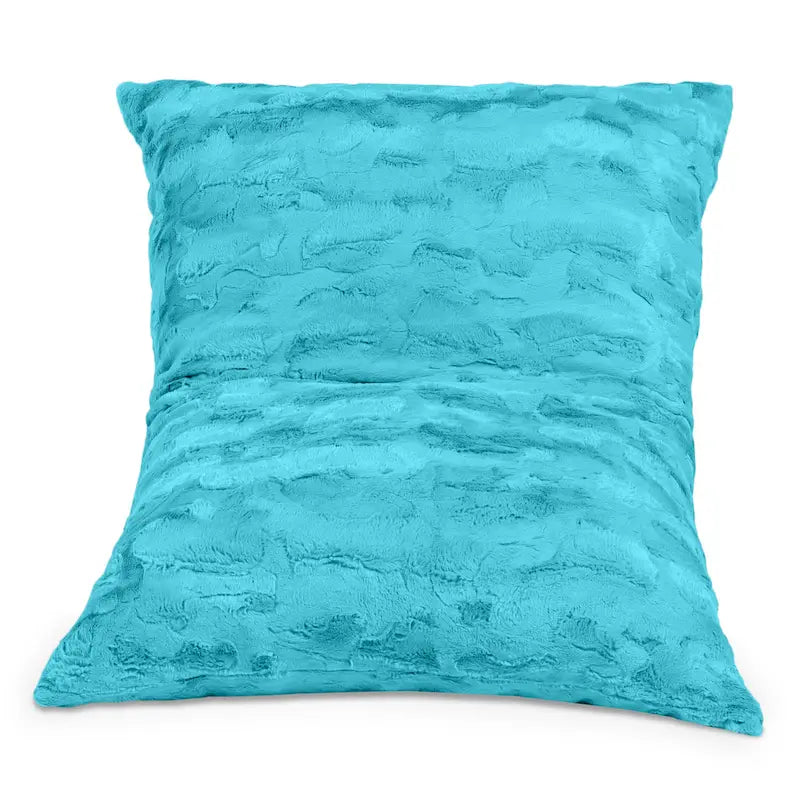 Giant Faux Fur Floor Pillow Bean Bag, 107 cm
