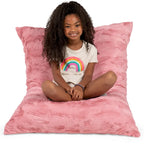 Giant Faux Fur Floor Pillow Bean Bag, 107 cm
