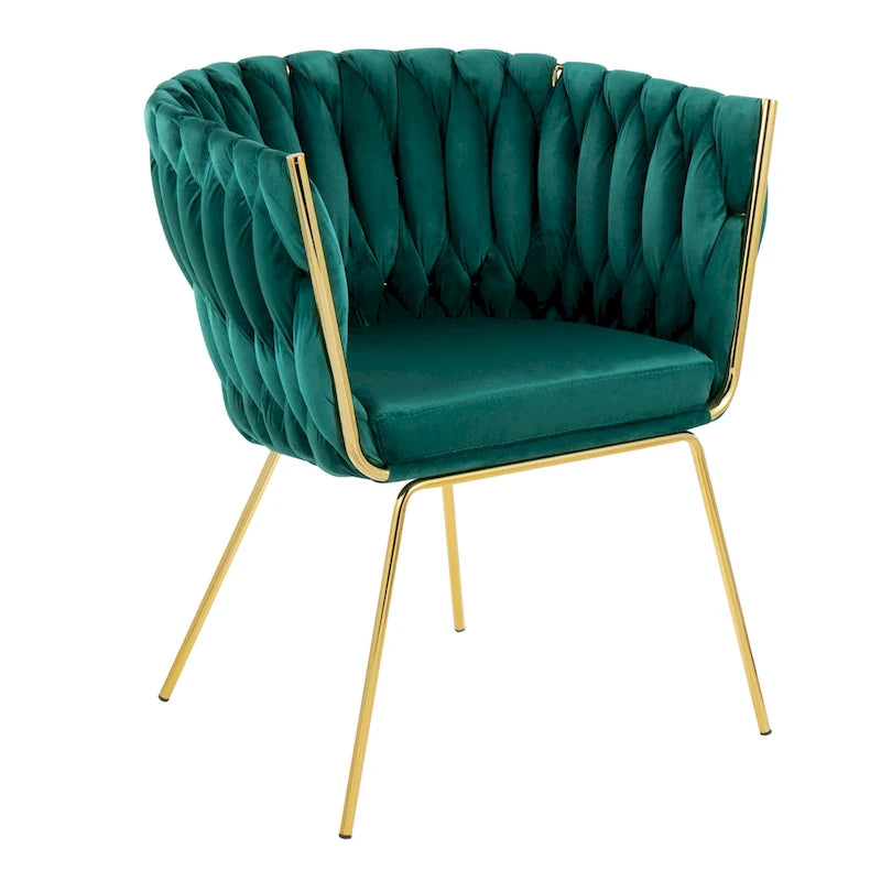 Silver Orchid Braided Erika Chair