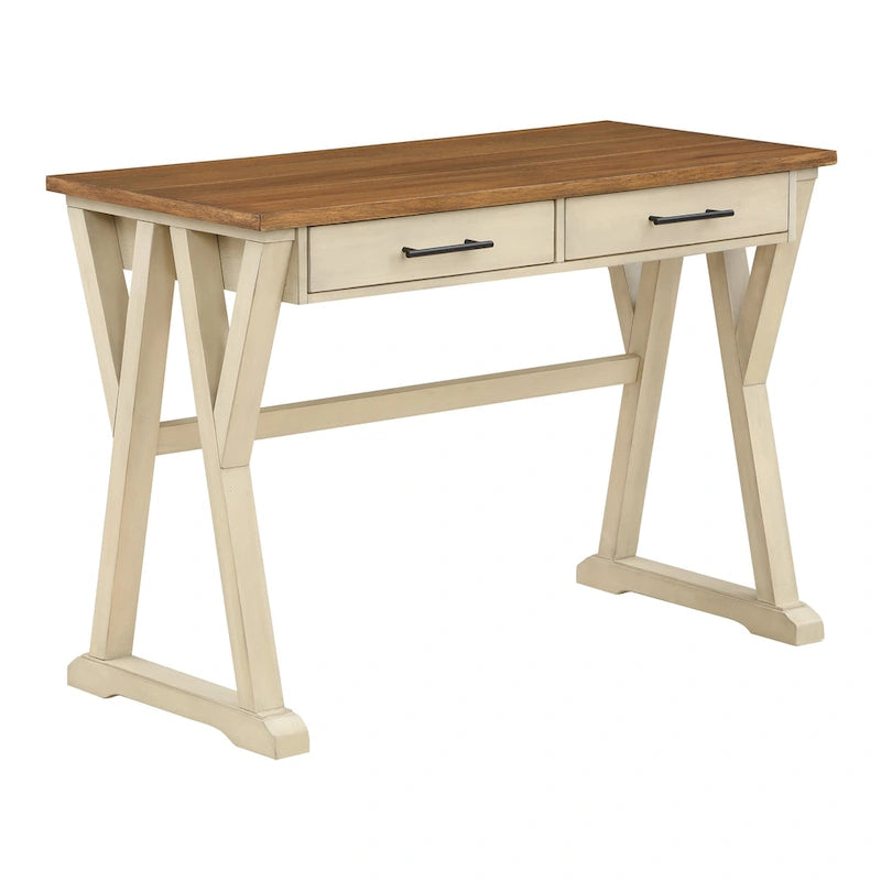 Rustiek Bureau met 2 Lades