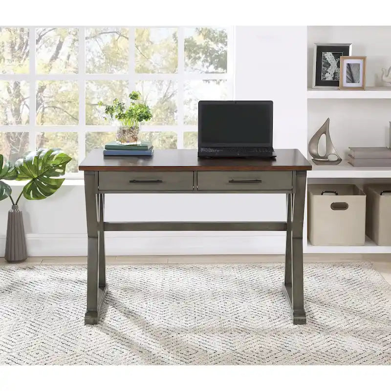 Rustiek Bureau met 2 Lades