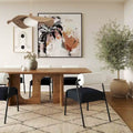 Rechthoekige Noten Eettafel - 92B x 39,3D x 30H