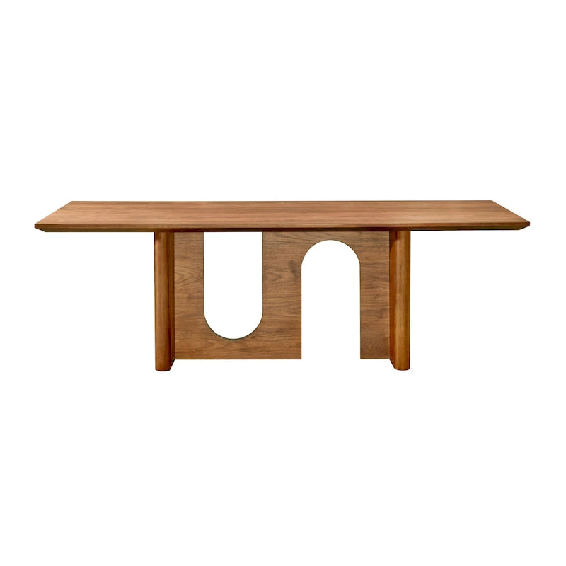 Rechthoekige Noten Eettafel - 92B x 39,3D x 30H