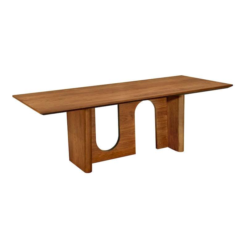 Rechthoekige Noten Eettafel - 92B x 39,3D x 30H